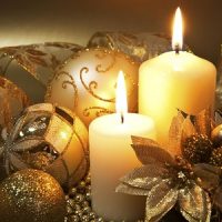 velas blancas para decorar en navidad